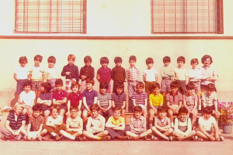 2on-A.JPG - Classe de 2on A.  Professor: Marià Anys 1973-1974